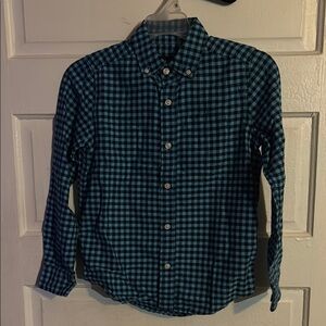 The Children's Place Blue and Black Casual Button Down Shirt